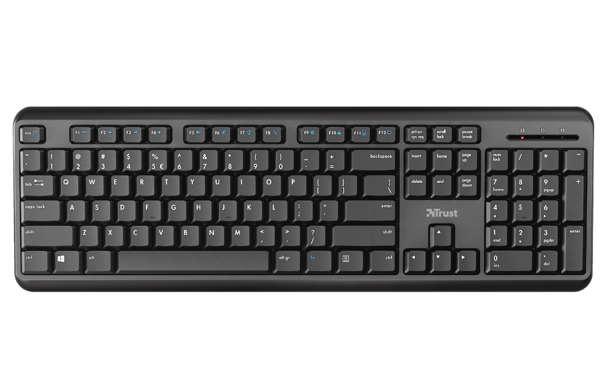 Teclado Silencioso inalámbrico Trust TK-350
