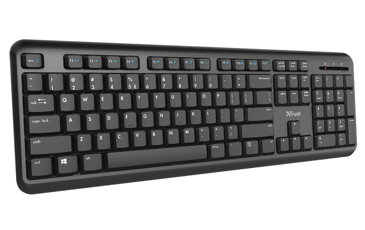 Teclado Silencioso inalámbrico Trust TK-350