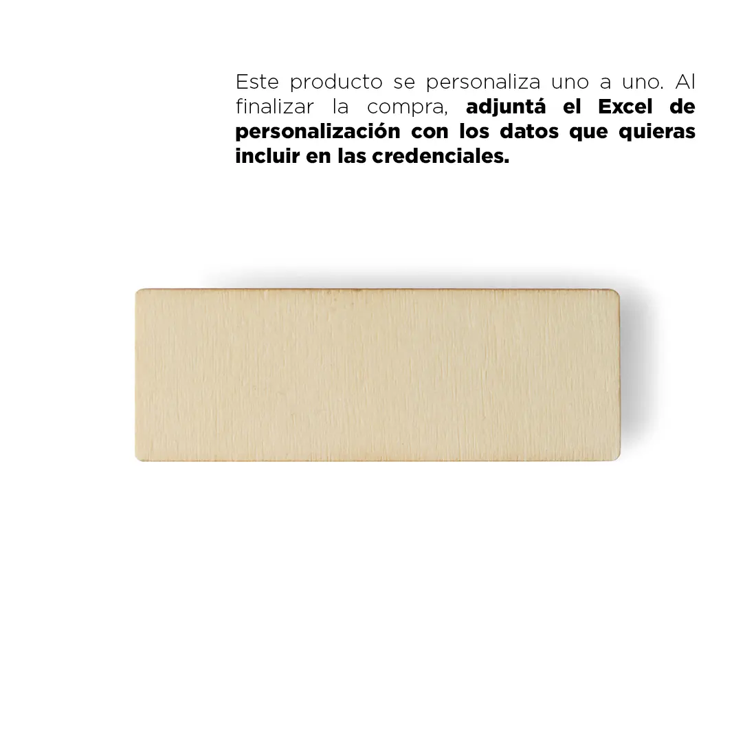 Name tag Wood Chico