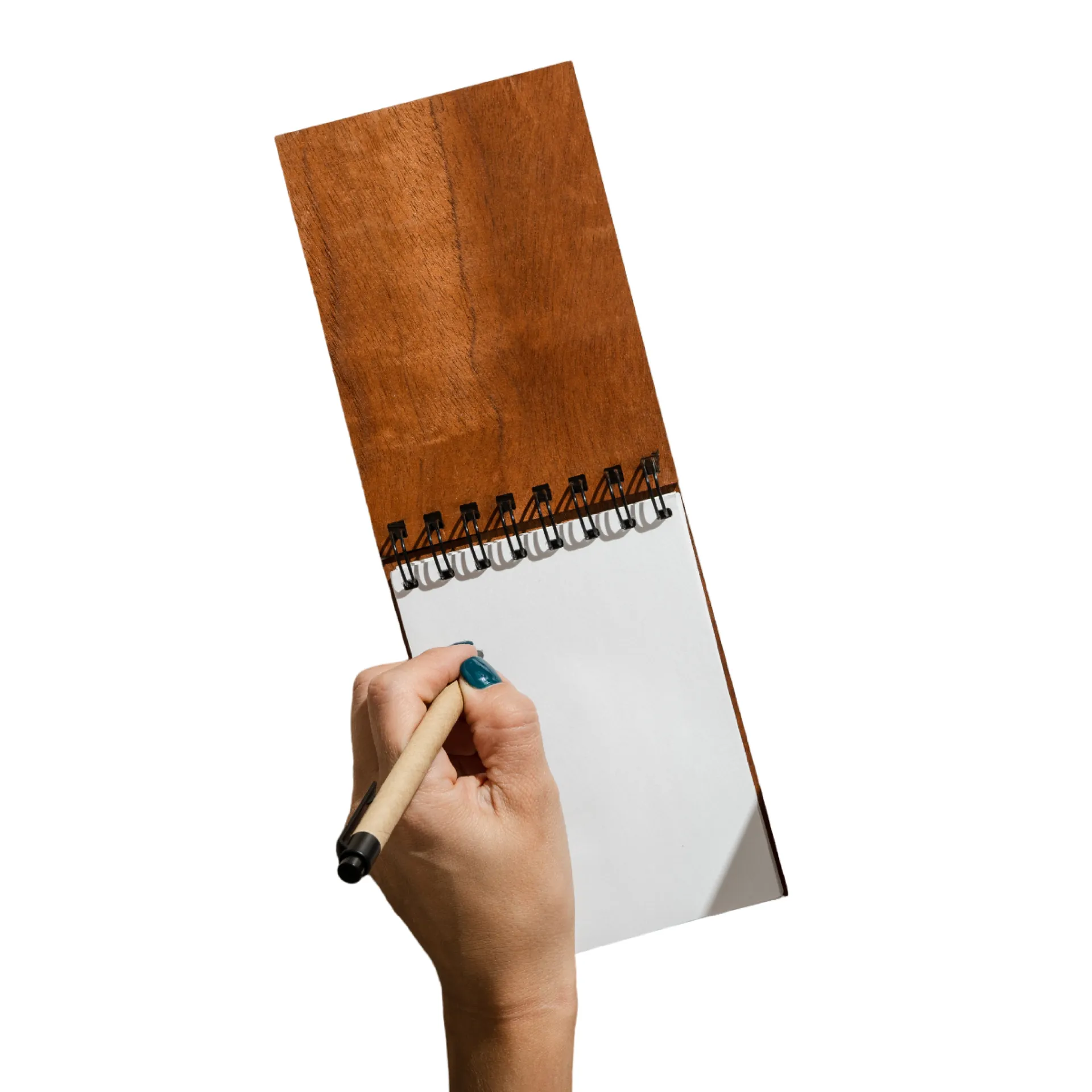 Anotador A6 - Tapa de madera y 60 hjs lisas