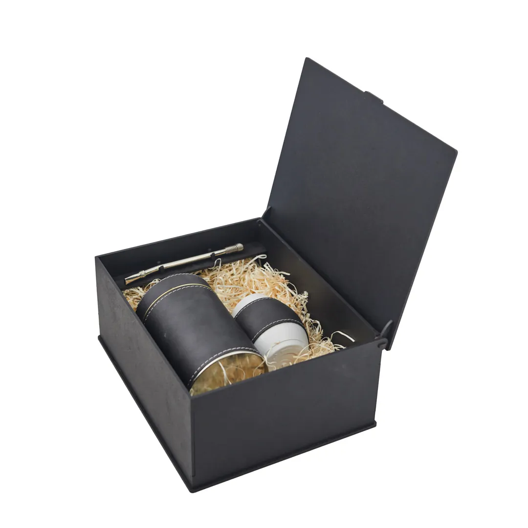 BOX M SET MATE C/1 LATA 12 CM CARAMELO