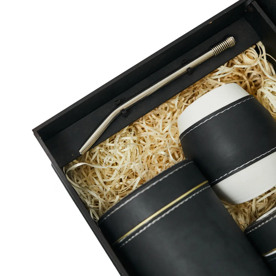 BOX M SET MATE C/2 LATAS CARAMELO