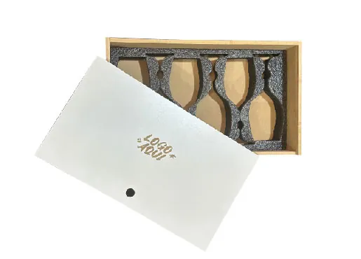 Caja de MDF  con  6 copas