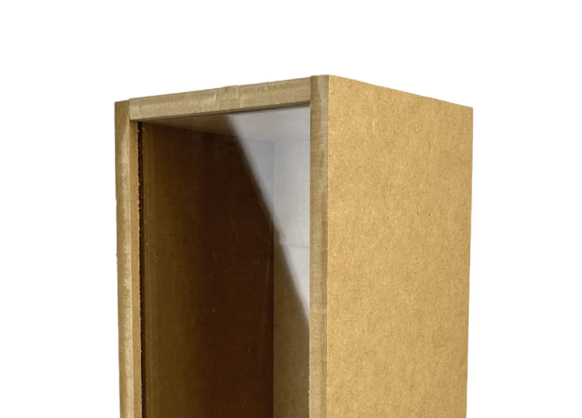 Caja de MDF para una botella - Tapa de Acrilico Transparente