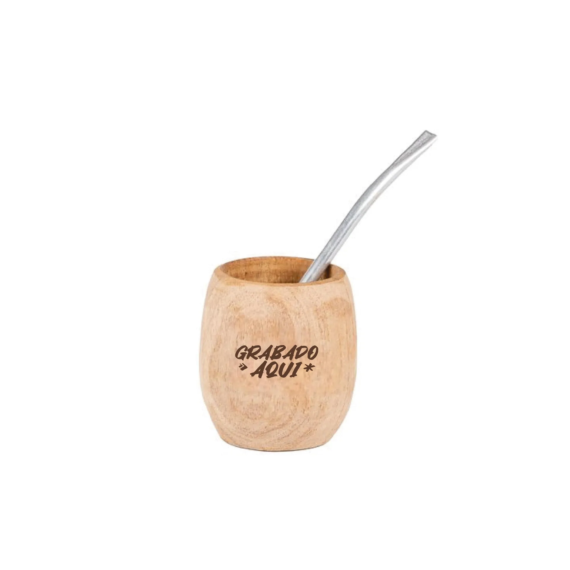 Mate Algarrobo Pera con bombilla
