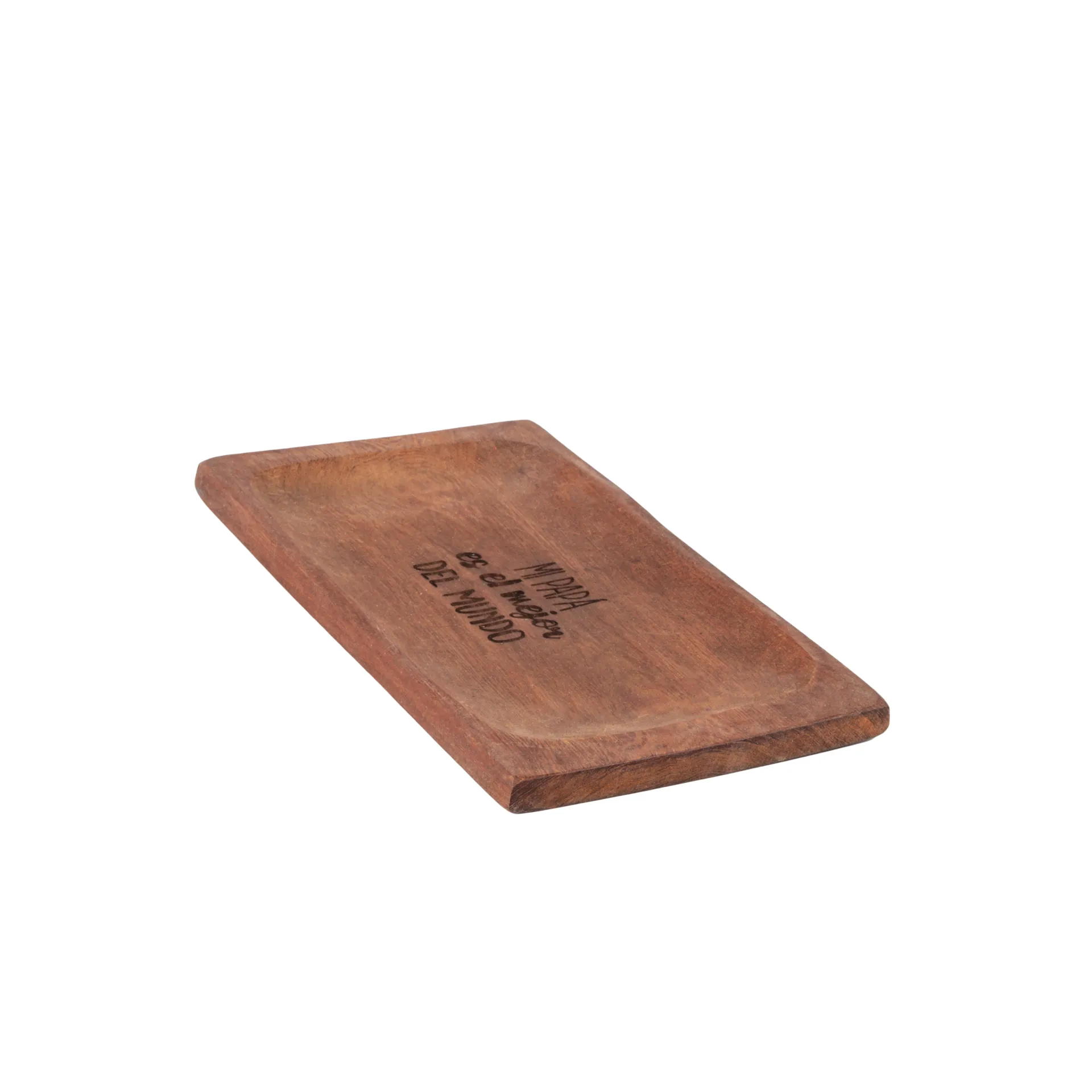 Plato Artesanal De Algarrobo - 35x20 Cm Aprox - N4