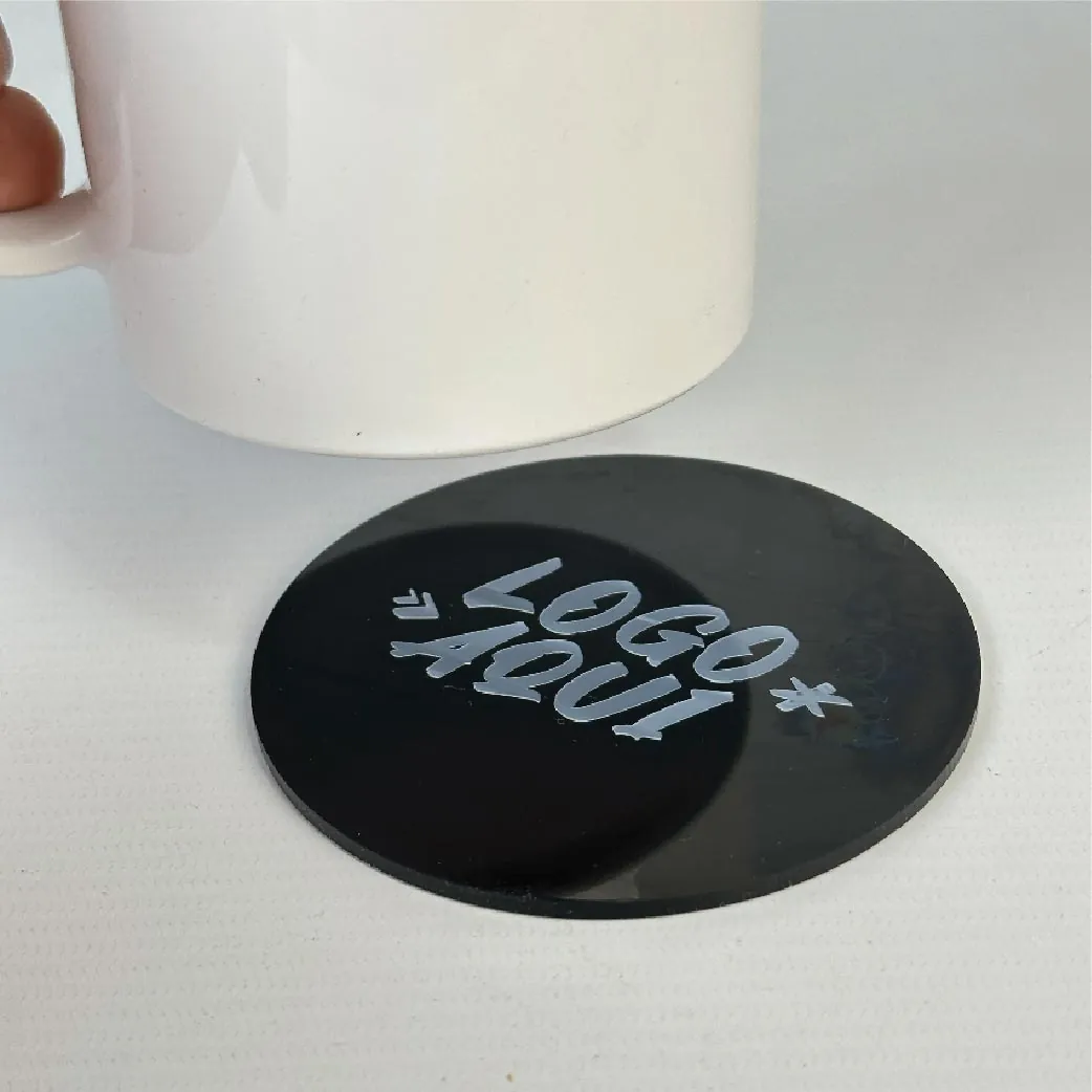 Posavaso de Acrilico Negro