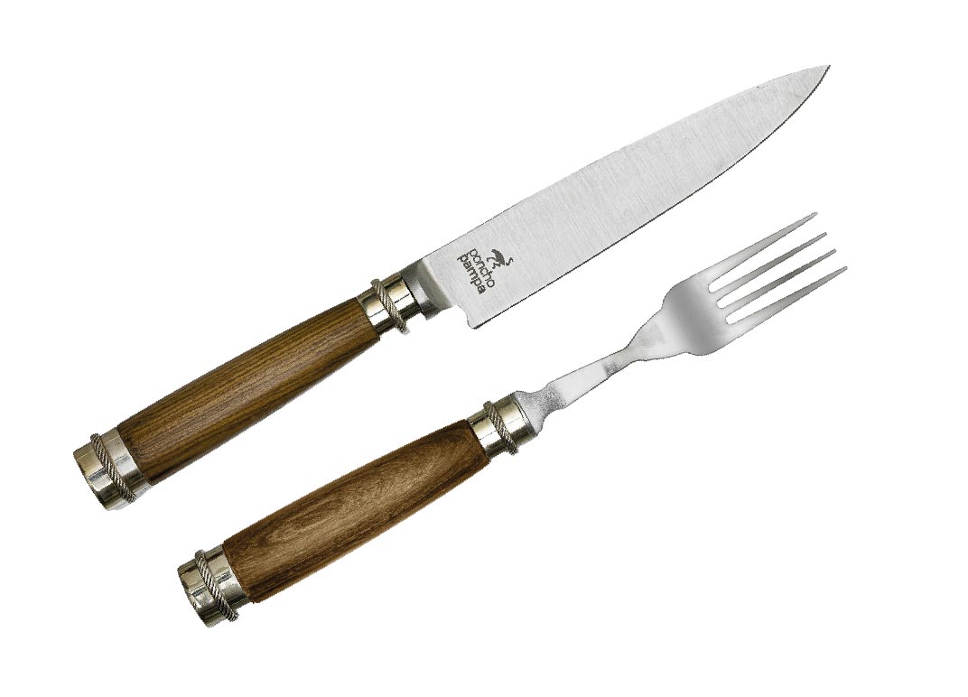 Set de Cubiertos Asado Premium c/caja Poncho Pampa