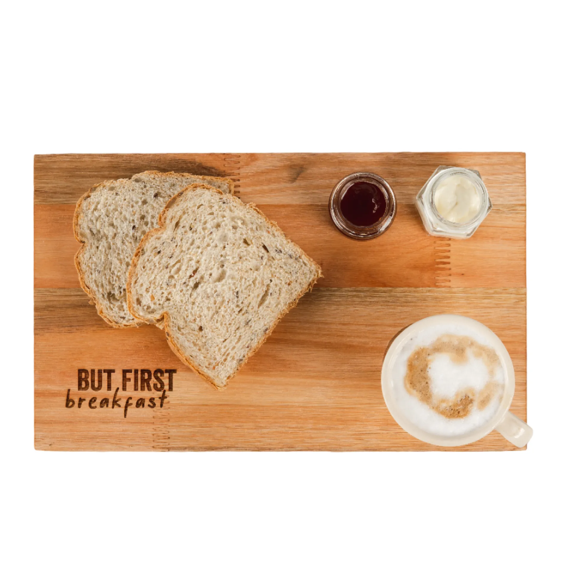 Tabla Euca 30x19 cm con debaste para taza  