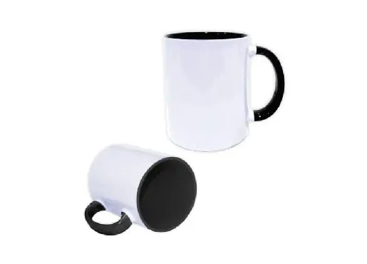 Tazas de Cerámica Interior y Asa de Color