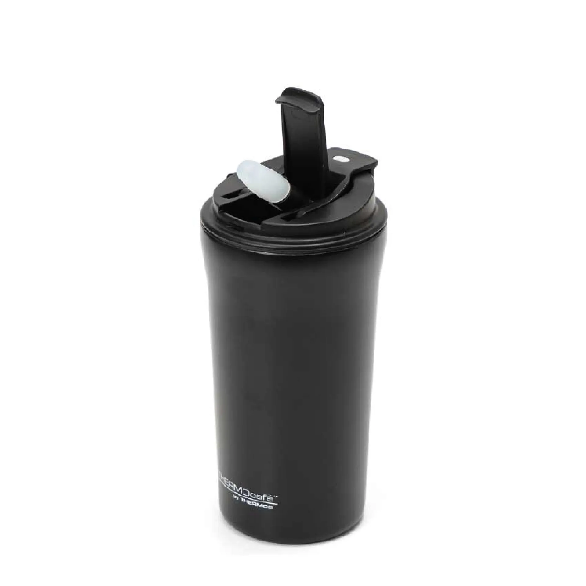 Vaso termico ThermoCafe doble tapa abatible y sorbete