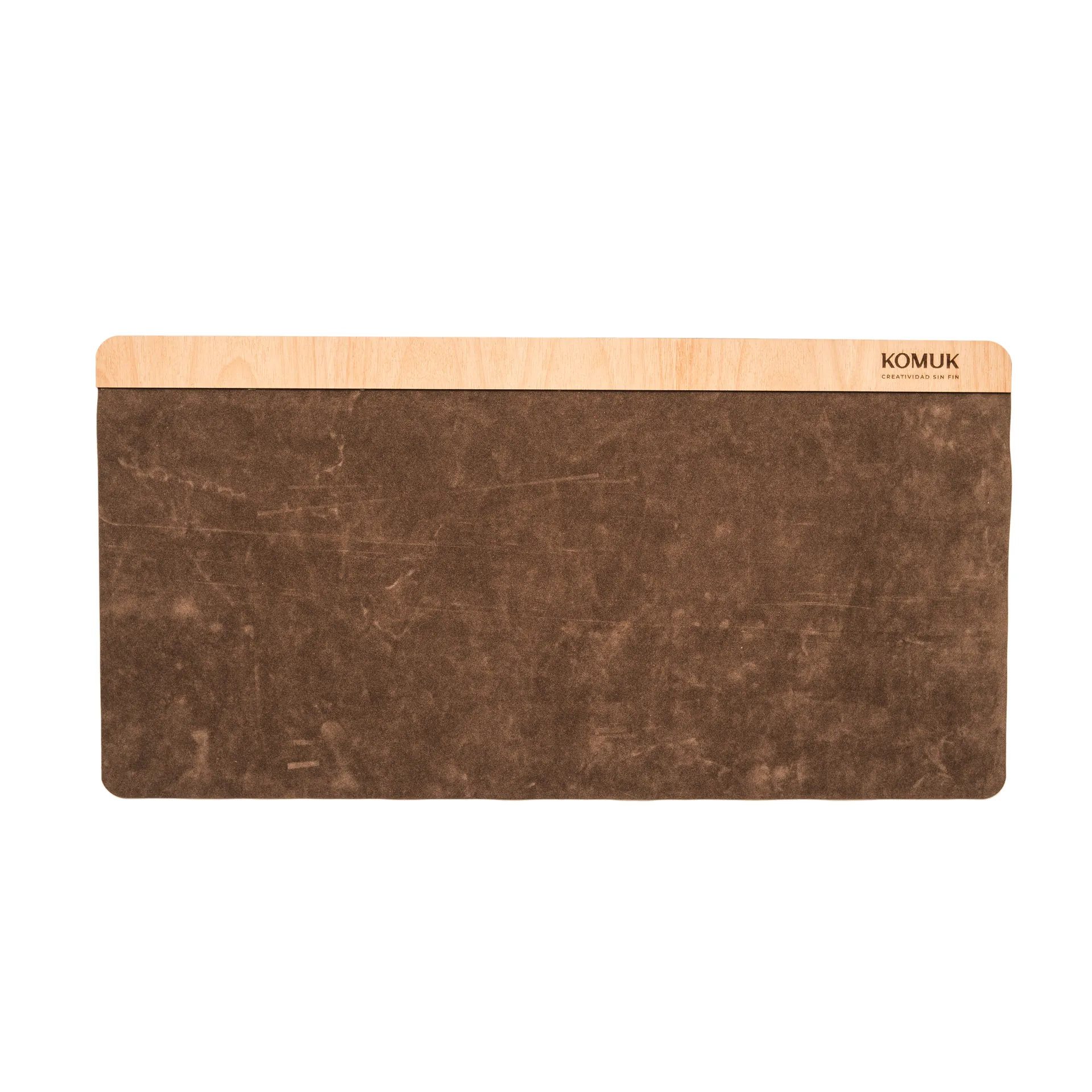 Deskpad con detalle madera