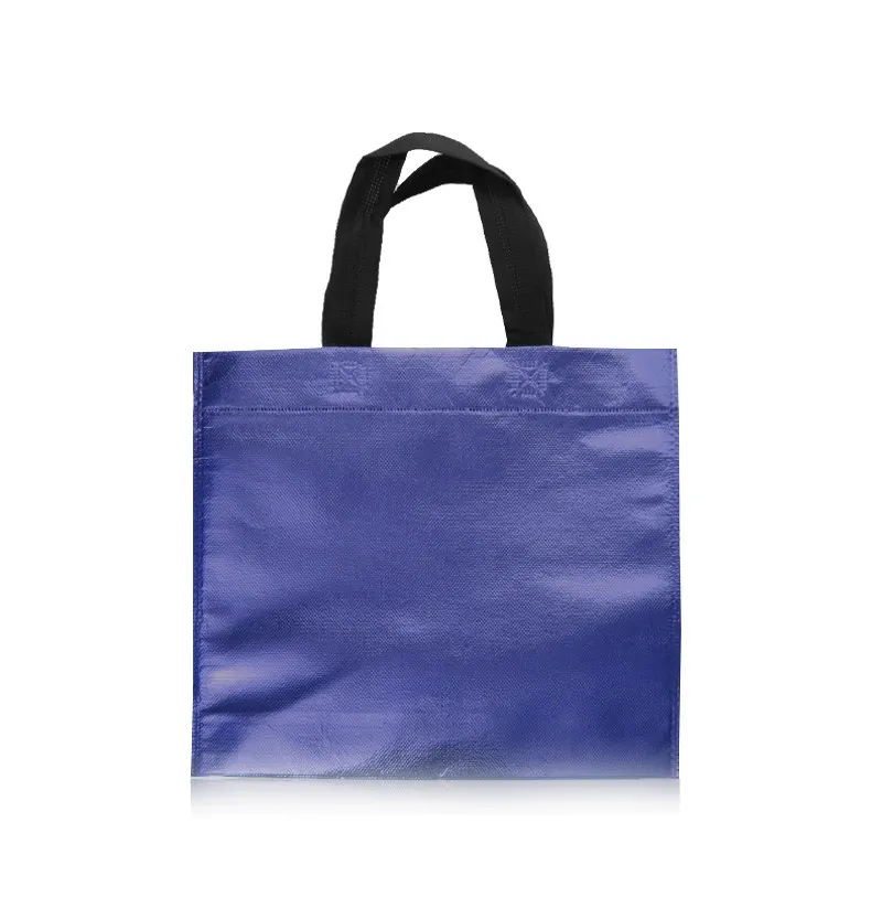 ECO BOLSA 30X30X10 METALIZADA CON MANIJAS NEGRAS