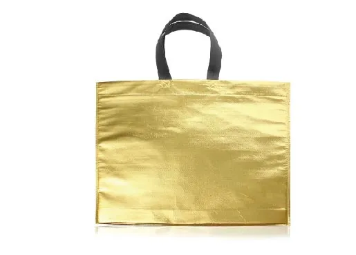 ECO BOLSA 45X40X10 CON MANIJAS NEGRAS