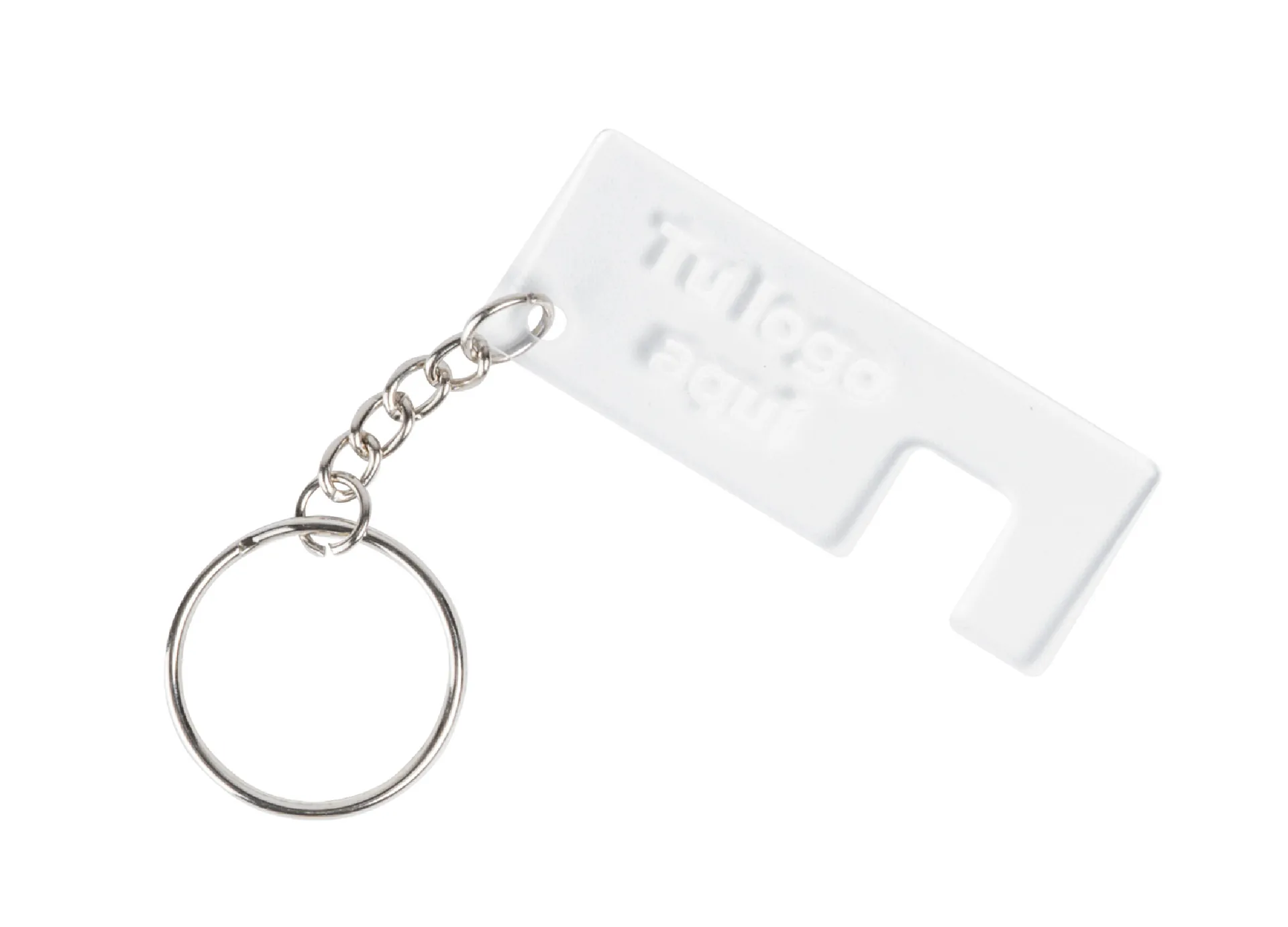 Llavero de acrílico apoya celular