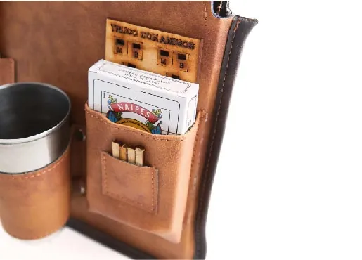 PORTA TABLITA ASADO X1  C/TRUQUERA CARAMELO