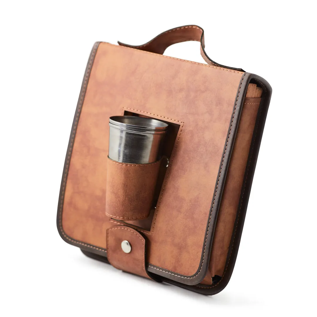 PORTA TABLITA ASADO X2 CALADO C/TRUQUERA CARAMELO