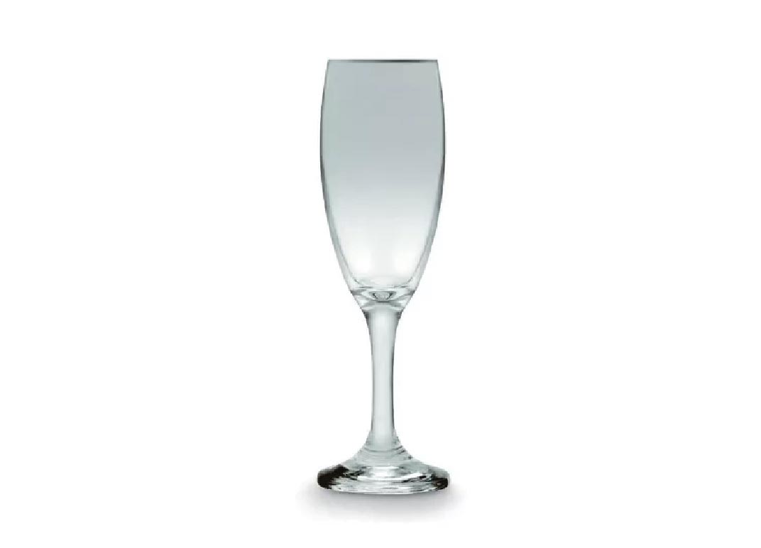 Soporte con 2 copas y espacio para botella de champagne