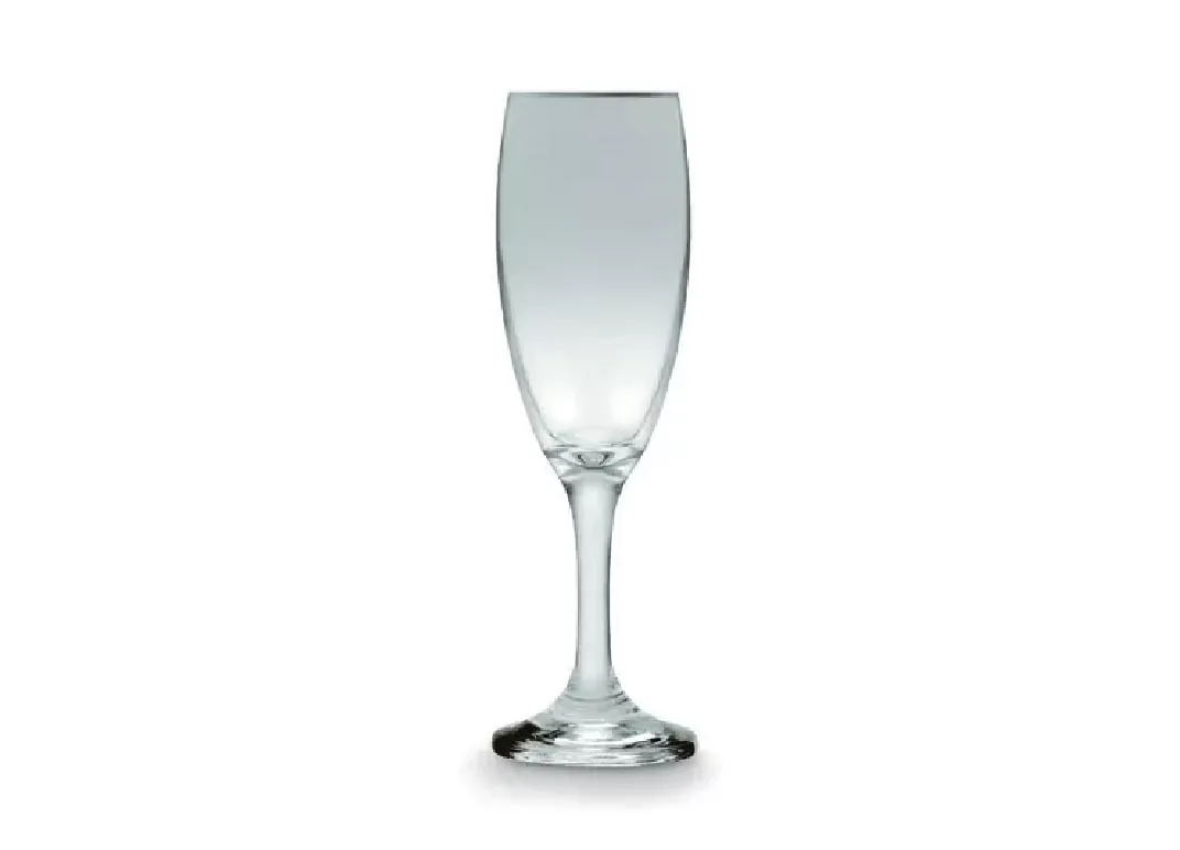 Soporte con 2 copas y espacio para botella de champagne