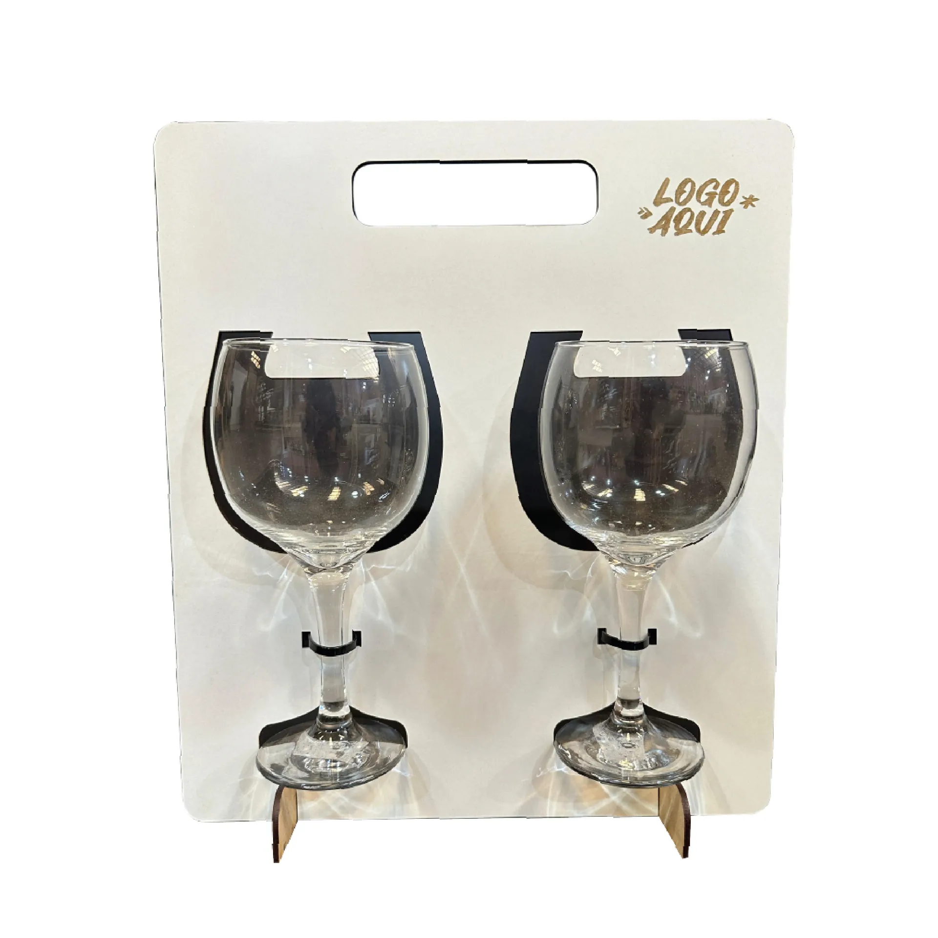 Soporte con dos copones de gin