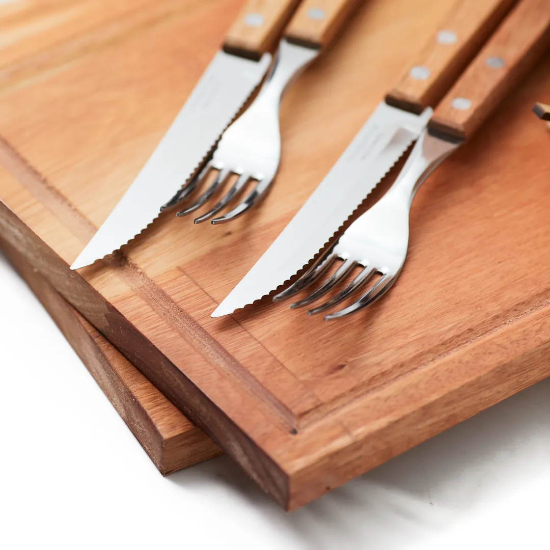 PORTA TABLITA ASADO X2 CALADO C/TRUQUERA CARAMELO