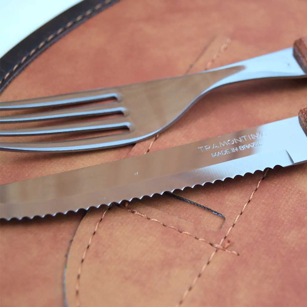 TABLA REDONDA PORTACUB. T/TRAMONT. CARAMELO