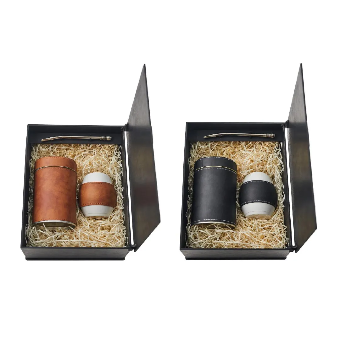 BOX M SET MATE C/1 LATA 12 CM CARAMELO