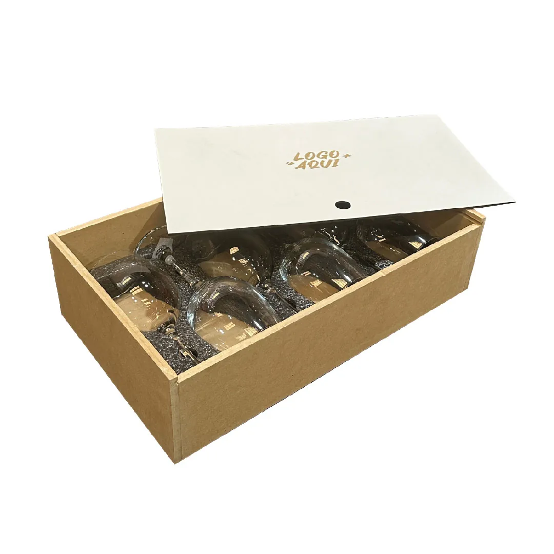 Caja de MDF  con  6 copas
