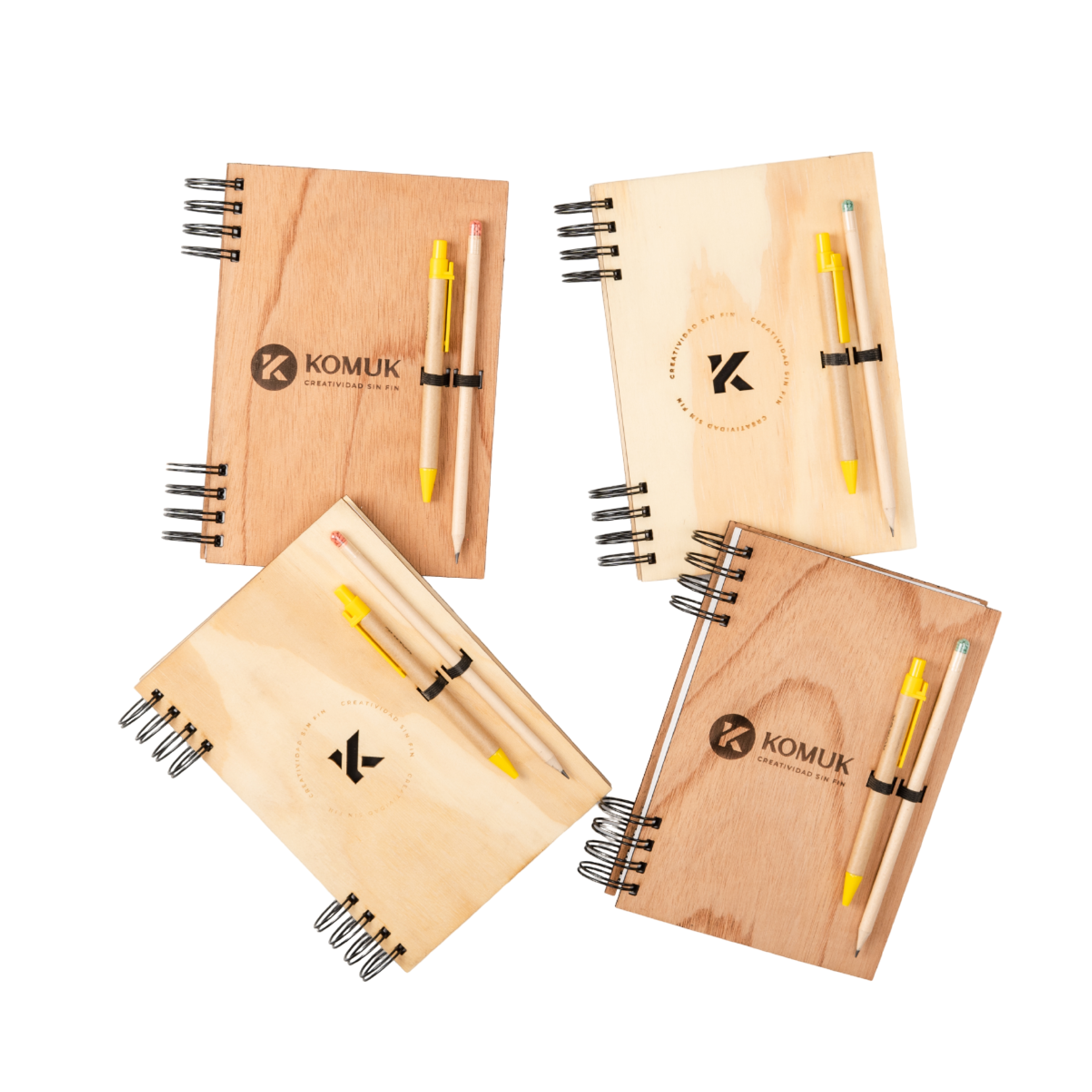 Cuaderno con lapiz y lapicera