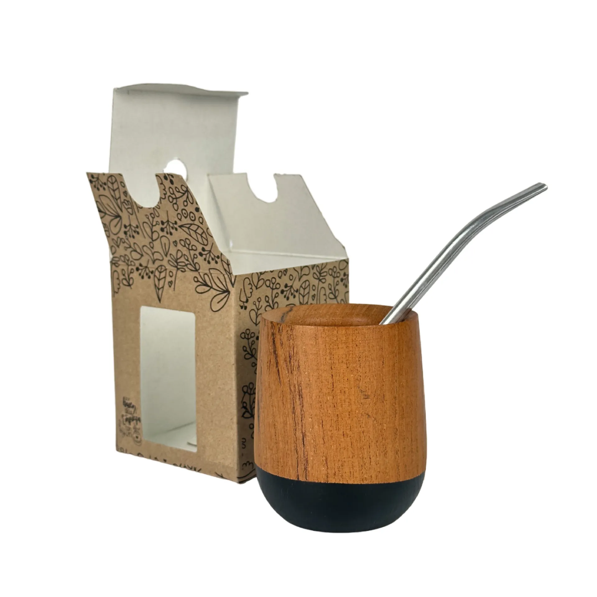 MATE MADERA BASE PINTADA