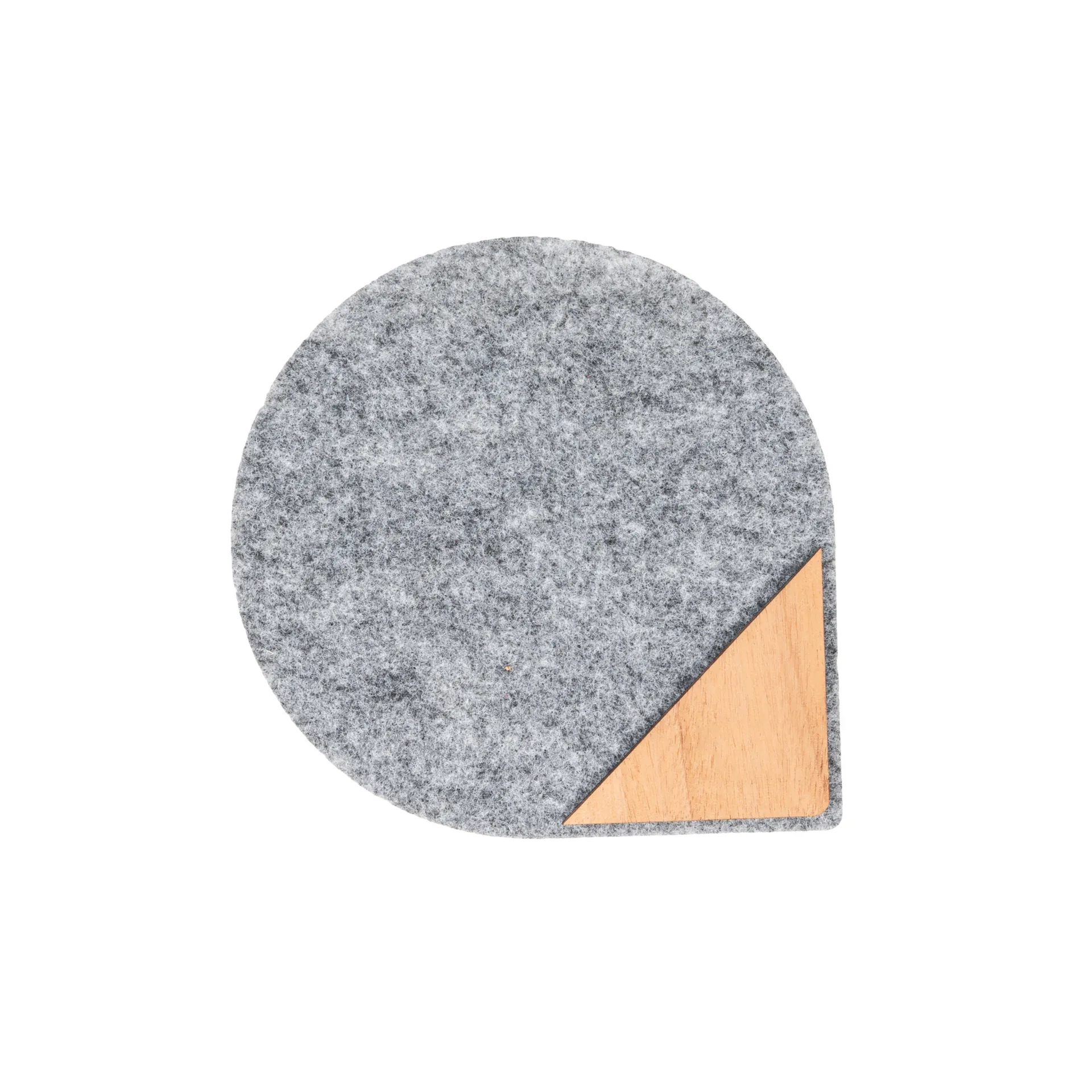 Mouse pad fieltro y madera